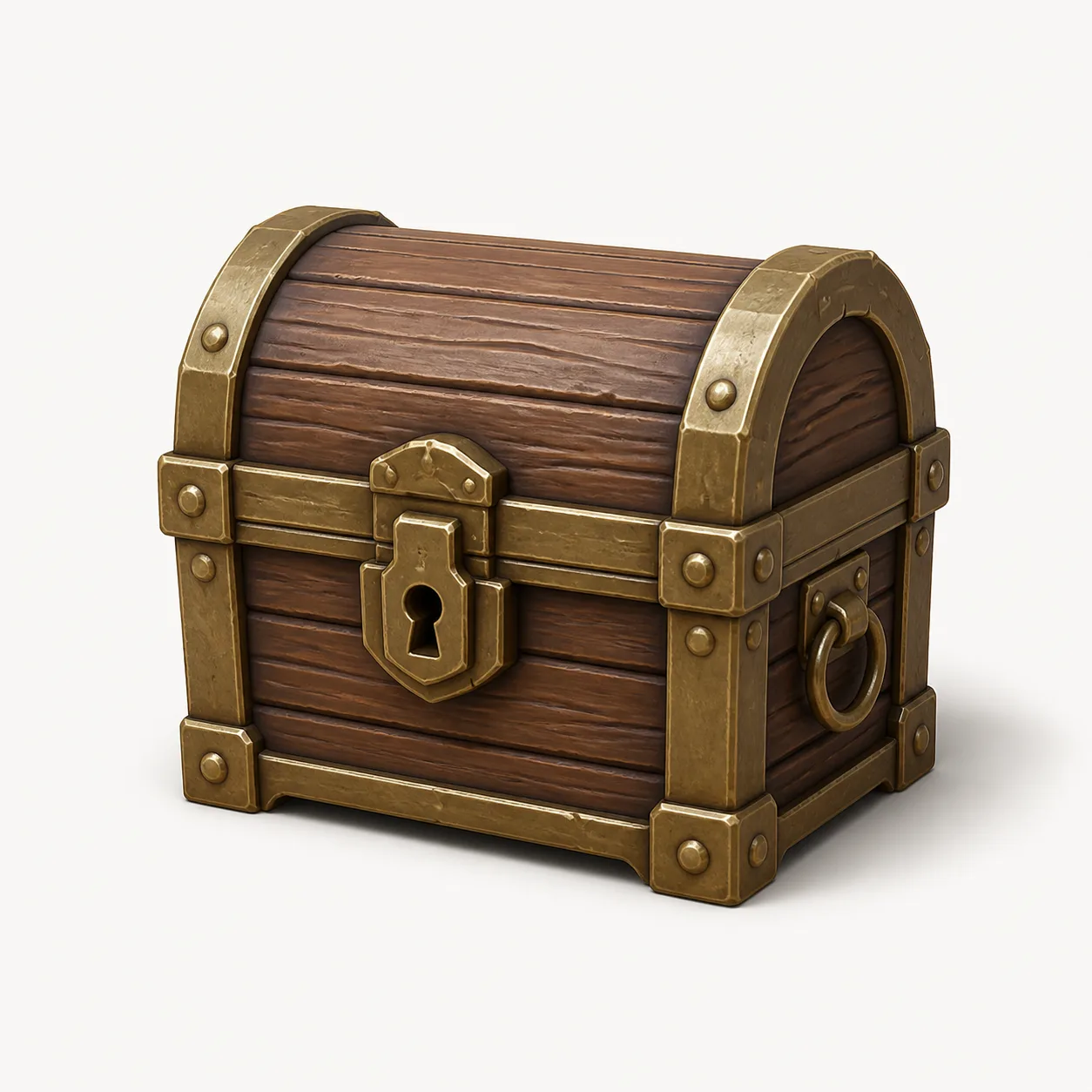 AI-generated treasure chest 3D model example